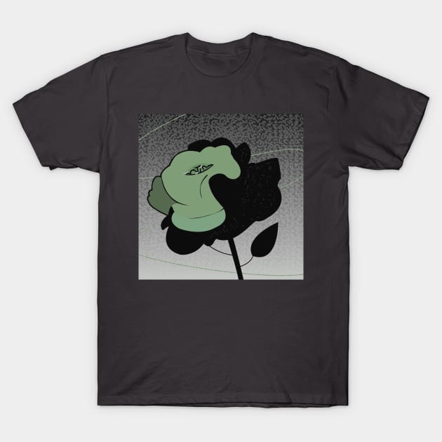 Green Rose T-Shirt by momomoma